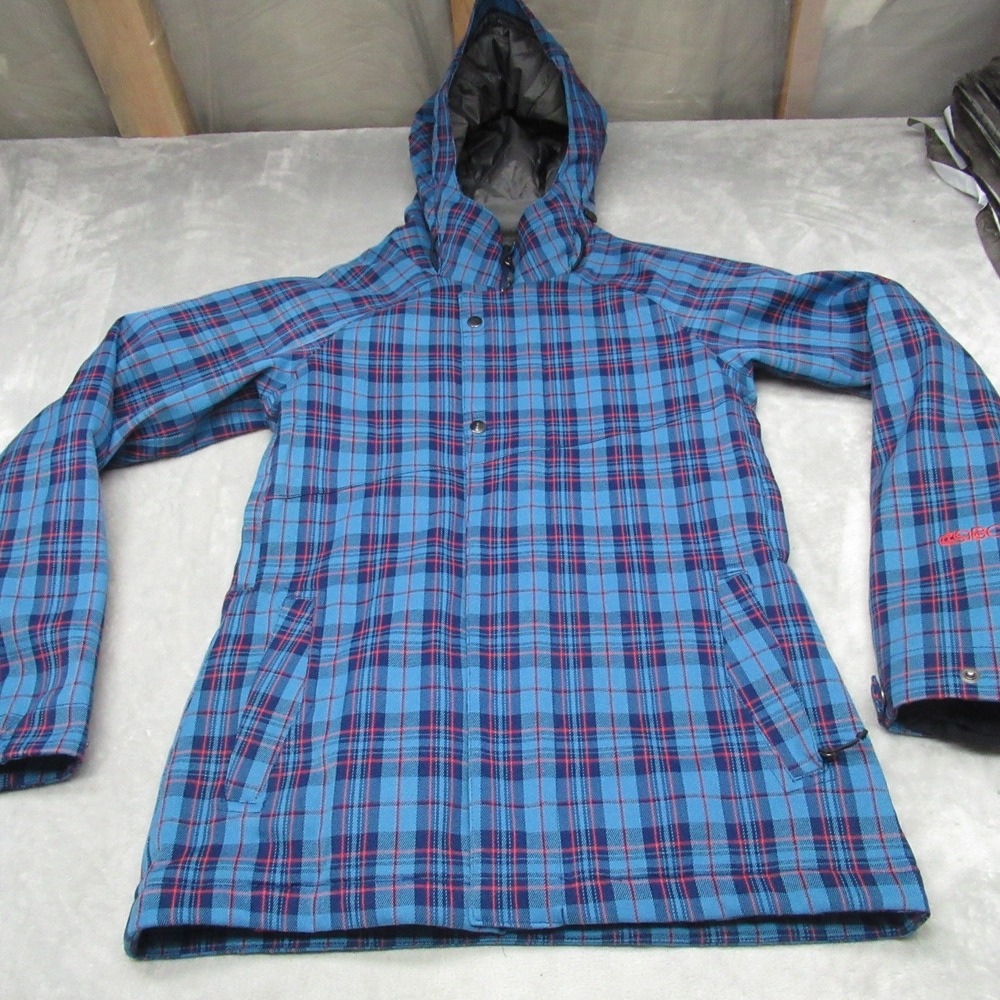 Bonfire Jacket Women? Small Blue‎ Plaid Drylevel 2 Waterproof Snowboard Winter
